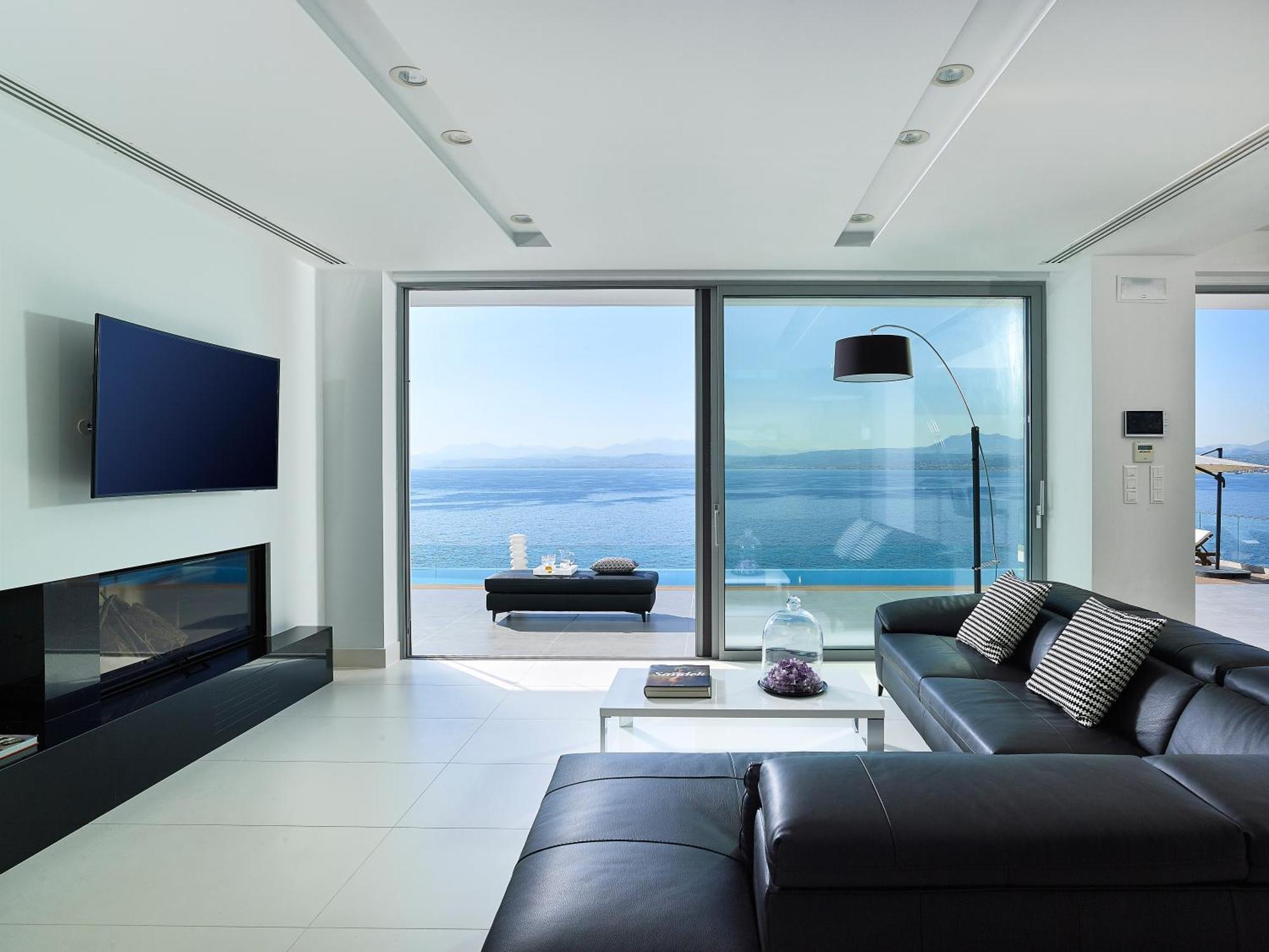Beachfront Villa In Crete - Epavli Luxury Villa Ajía Pelajía Kültér fotó