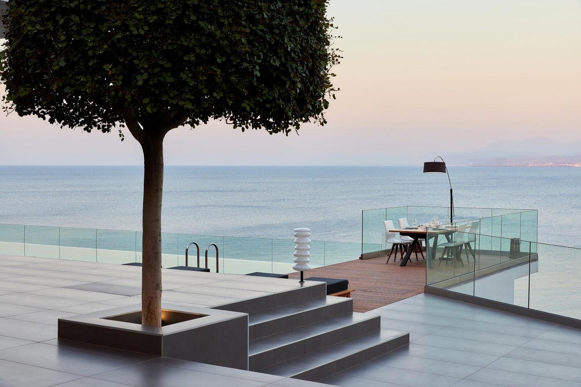 Beachfront Villa In Crete - Epavli Luxury Villa Ajía Pelajía Kültér fotó