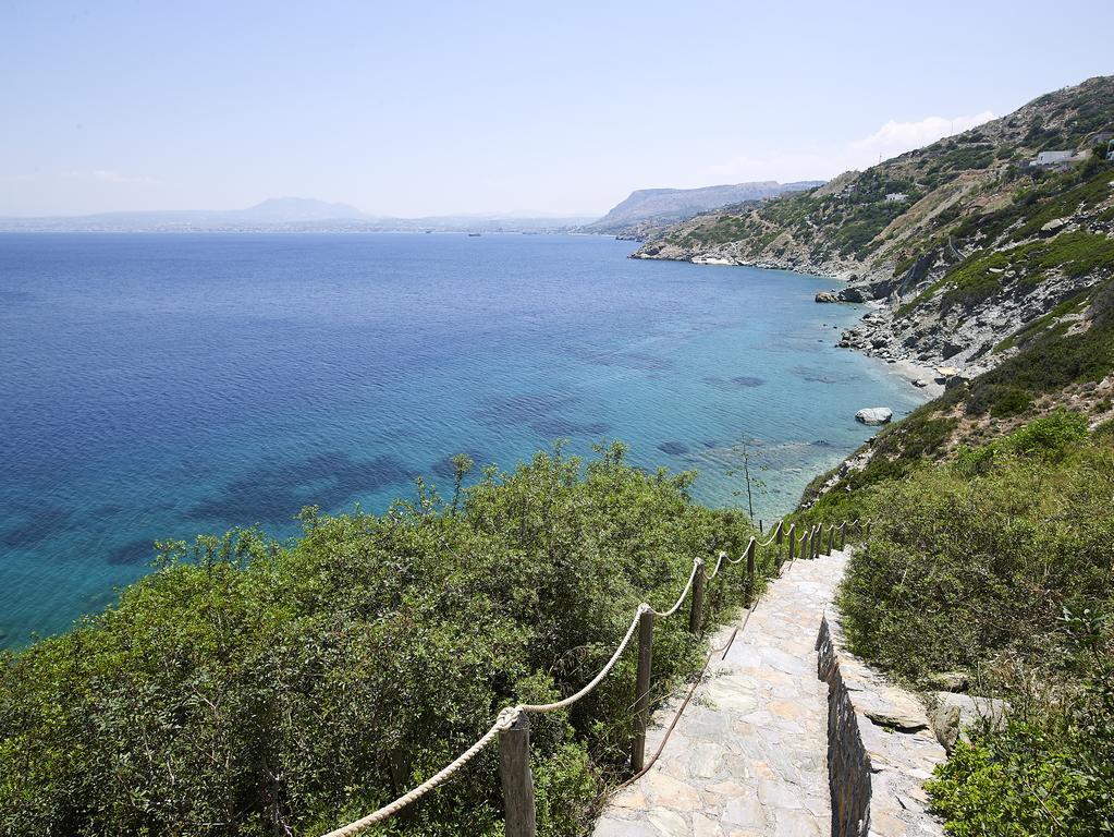 Beachfront Villa In Crete - Epavli Luxury Villa Ajía Pelajía Kültér fotó