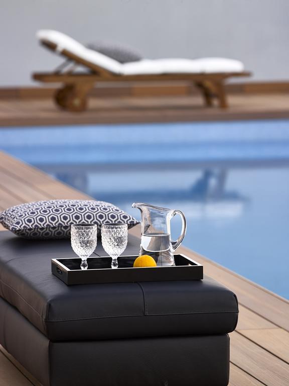 Beachfront Villa In Crete - Epavli Luxury Villa Ajía Pelajía Kültér fotó